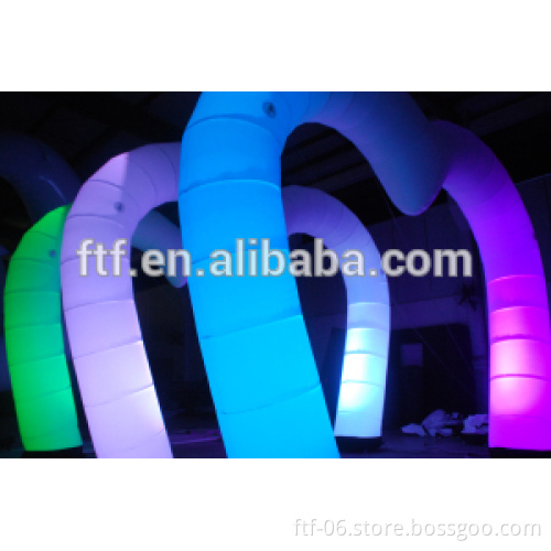cheap hot sale custom festival decoration LED giant most popular outdoor holiday high quality portable Inflatable LED arch door